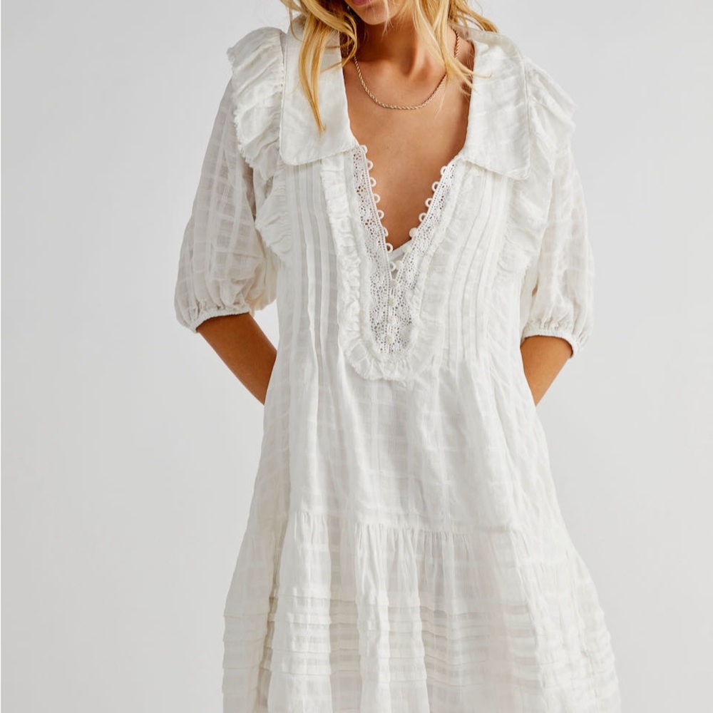 Free People White Elora Dress